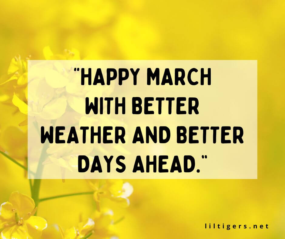 hello march sayings for kids