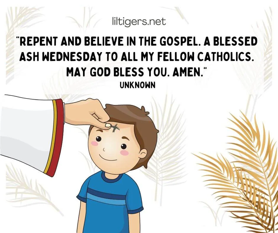 happy ash wednesday messages for kids