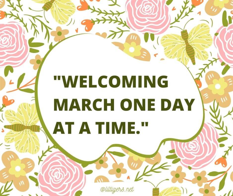 quotes to welcome march