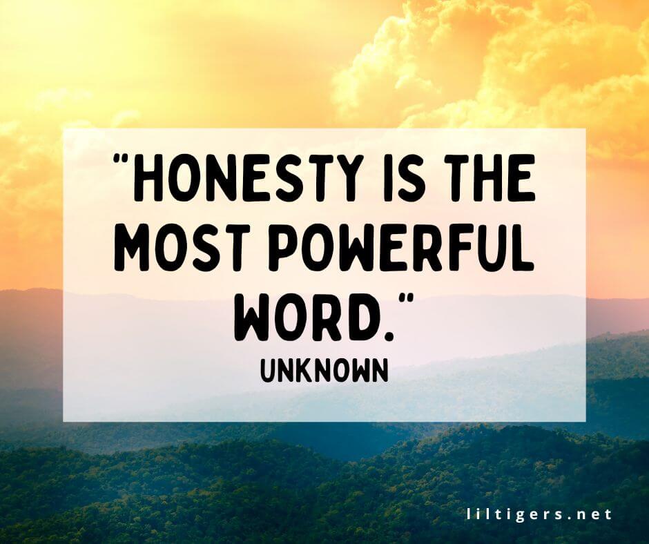 Quotes on Honesty for kids