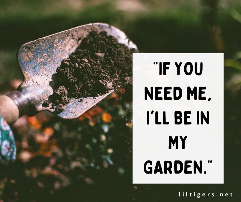 Funny Gardening Captions