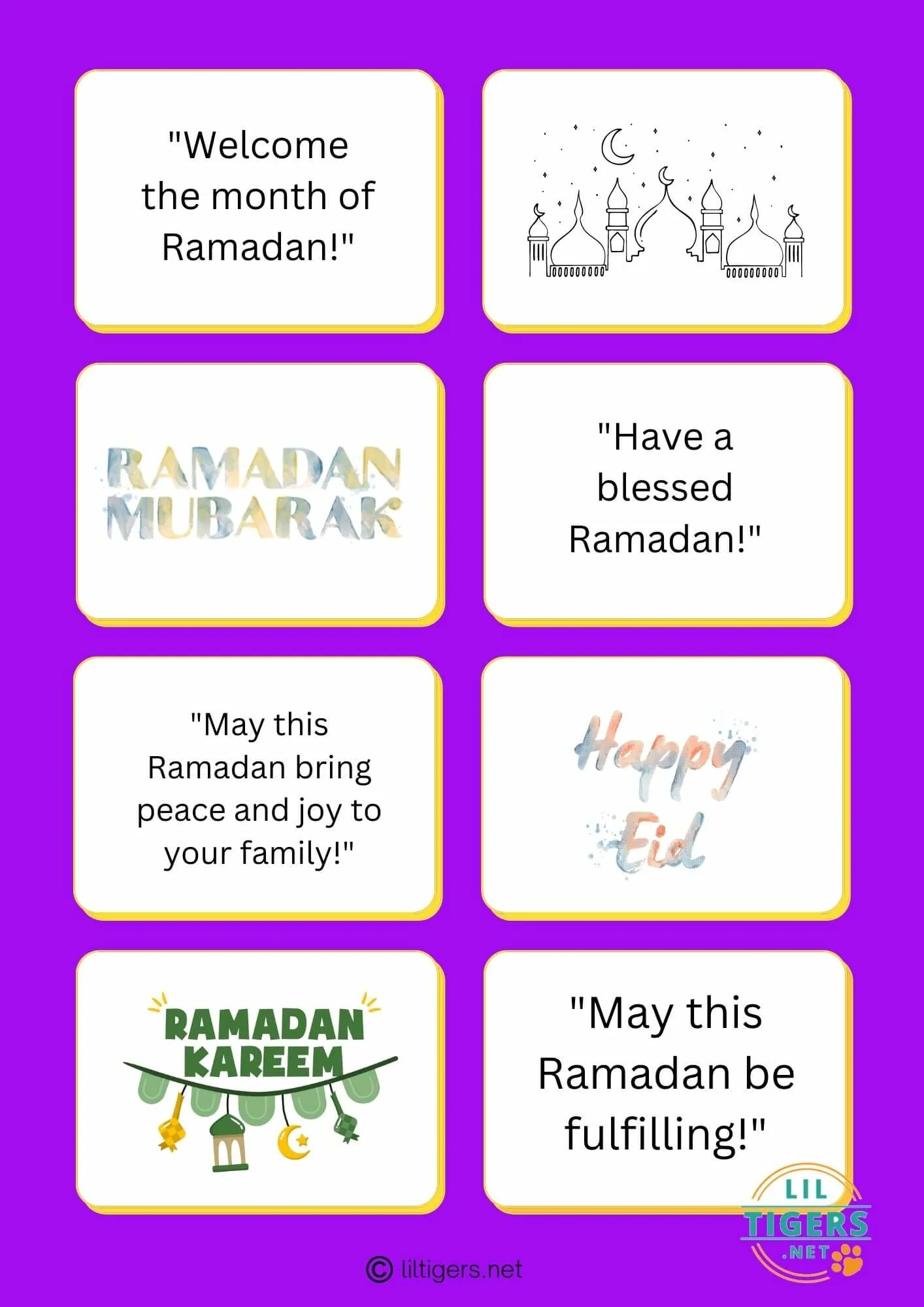 Free Printable Ramadan Lunch Notes