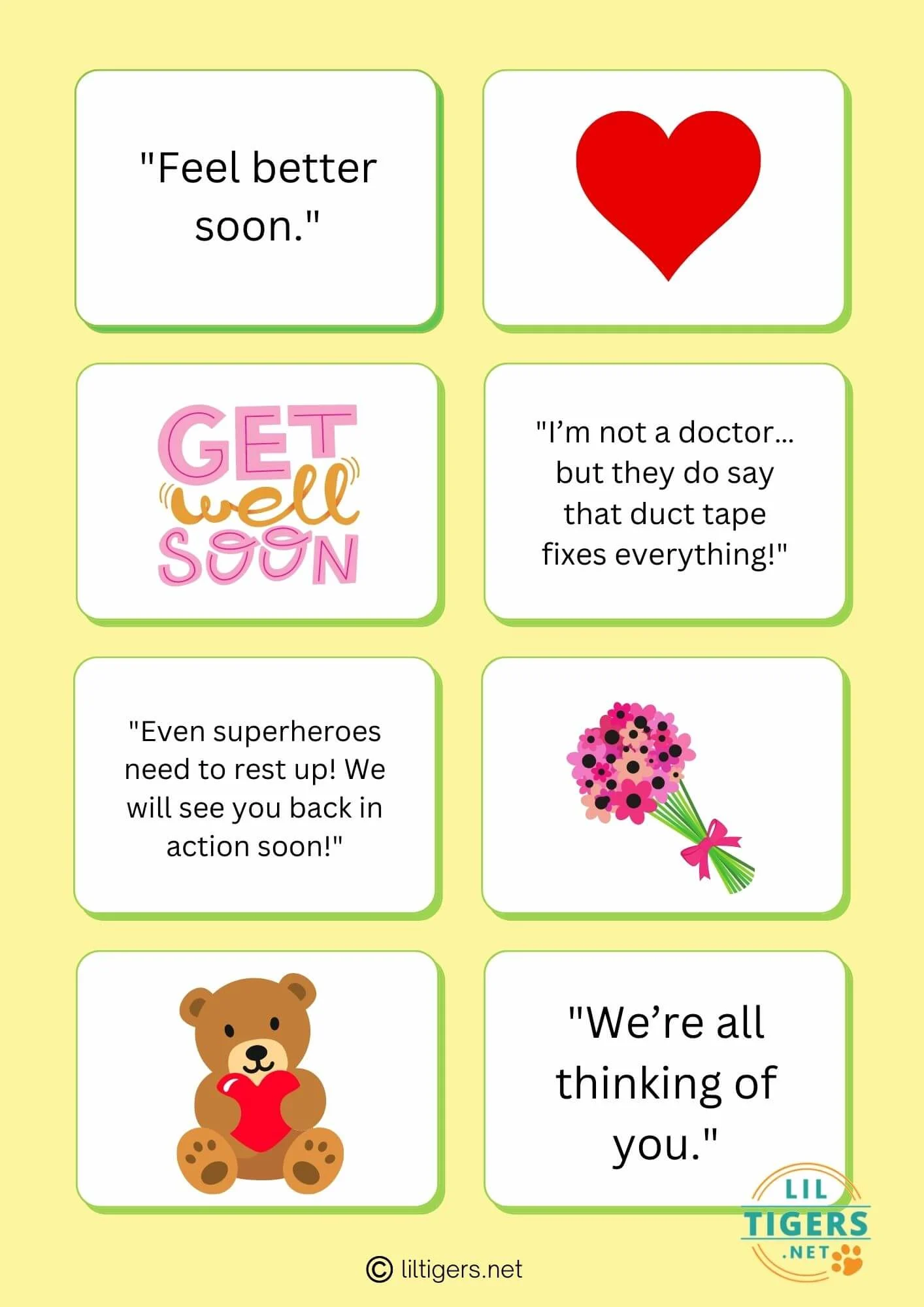 free printable get well wishes