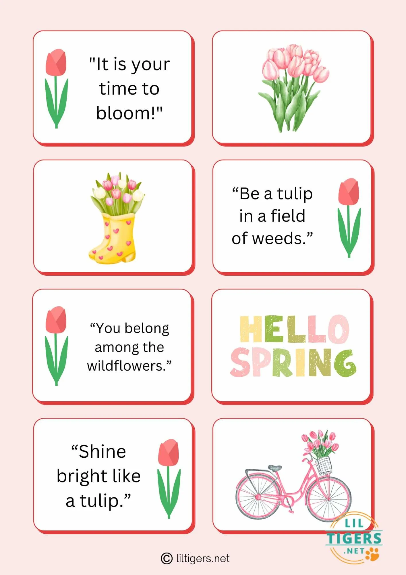 free printable tulip quotes