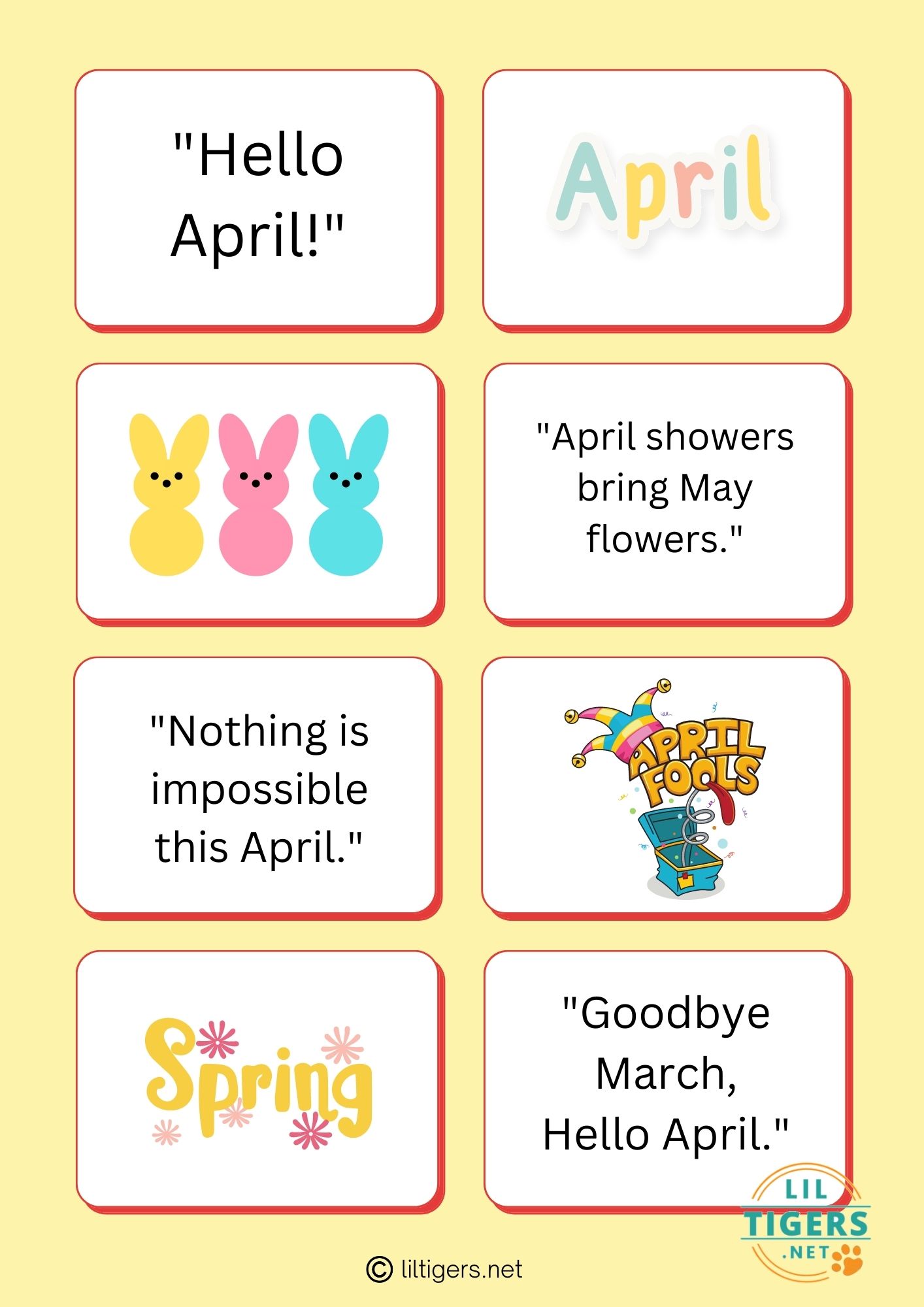 Free Printable April Quotes