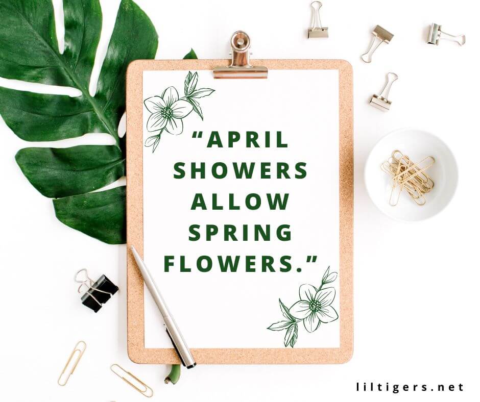 april sayings for kids