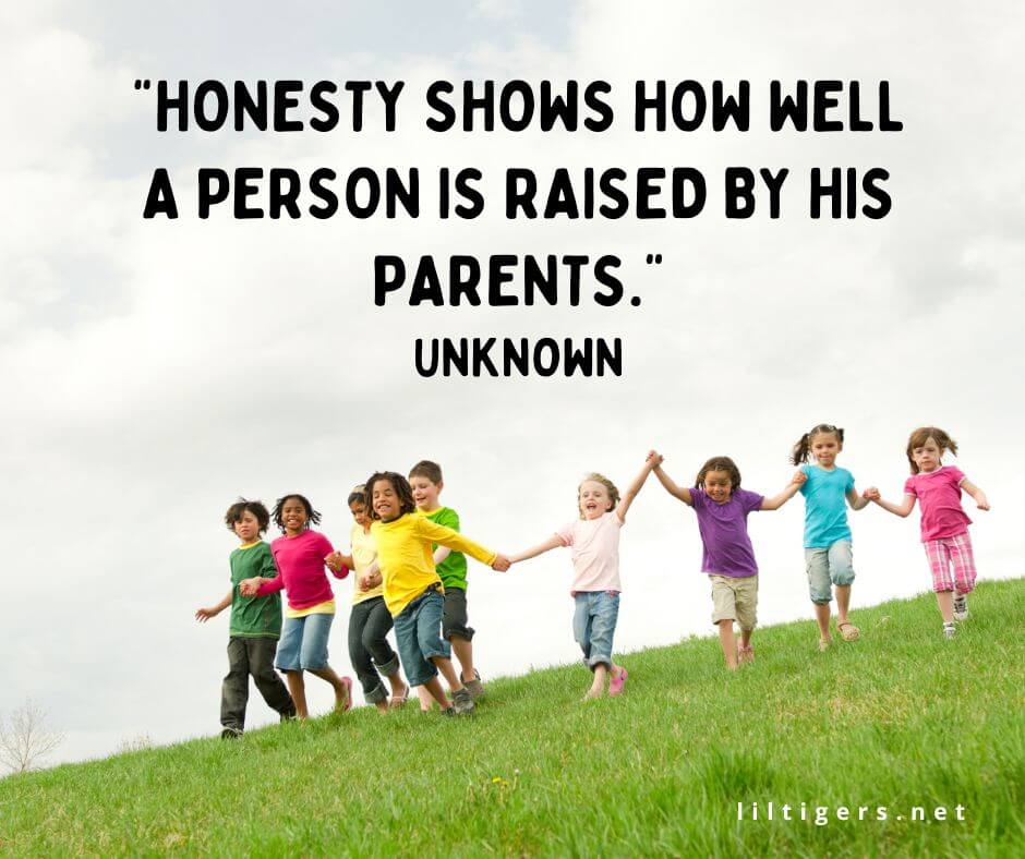 fun honesty captions for kids