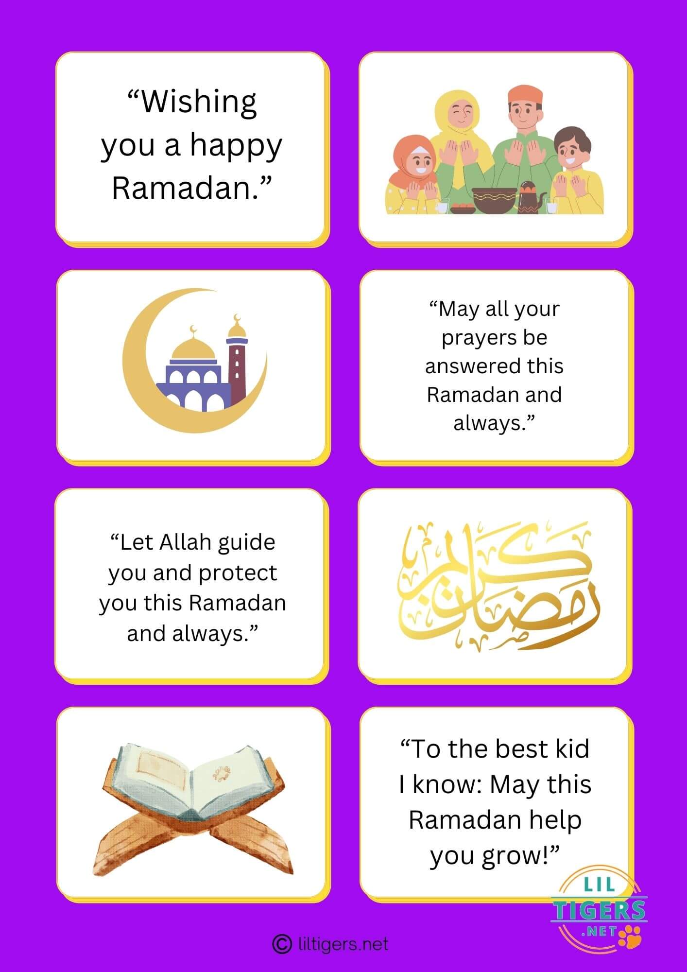 Free Printable Ramadan Quotes for kids