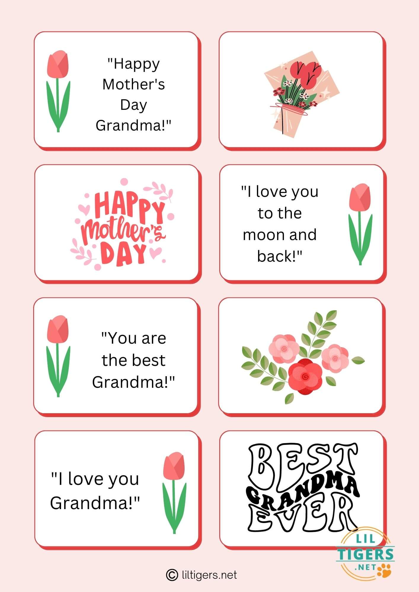 Free Printable Mother's Day Quotes for Grandma