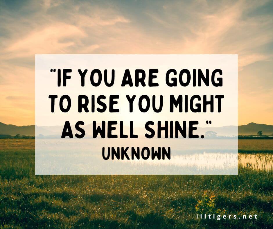 rise and shine quotations for kids