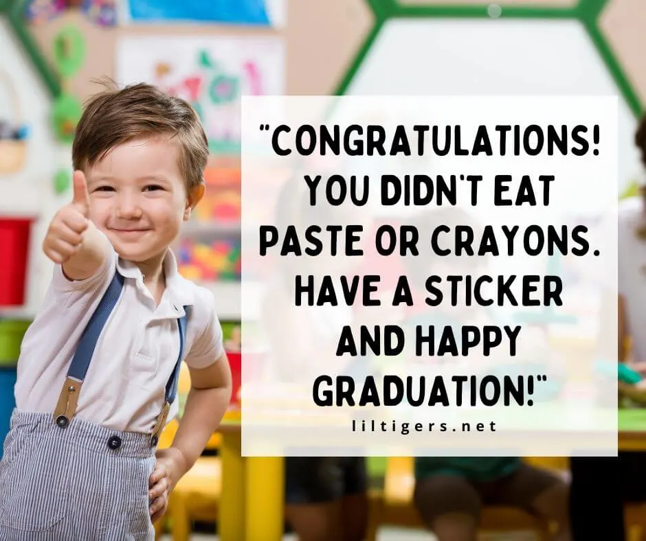 Preschool Graduation Quotes from Teacher