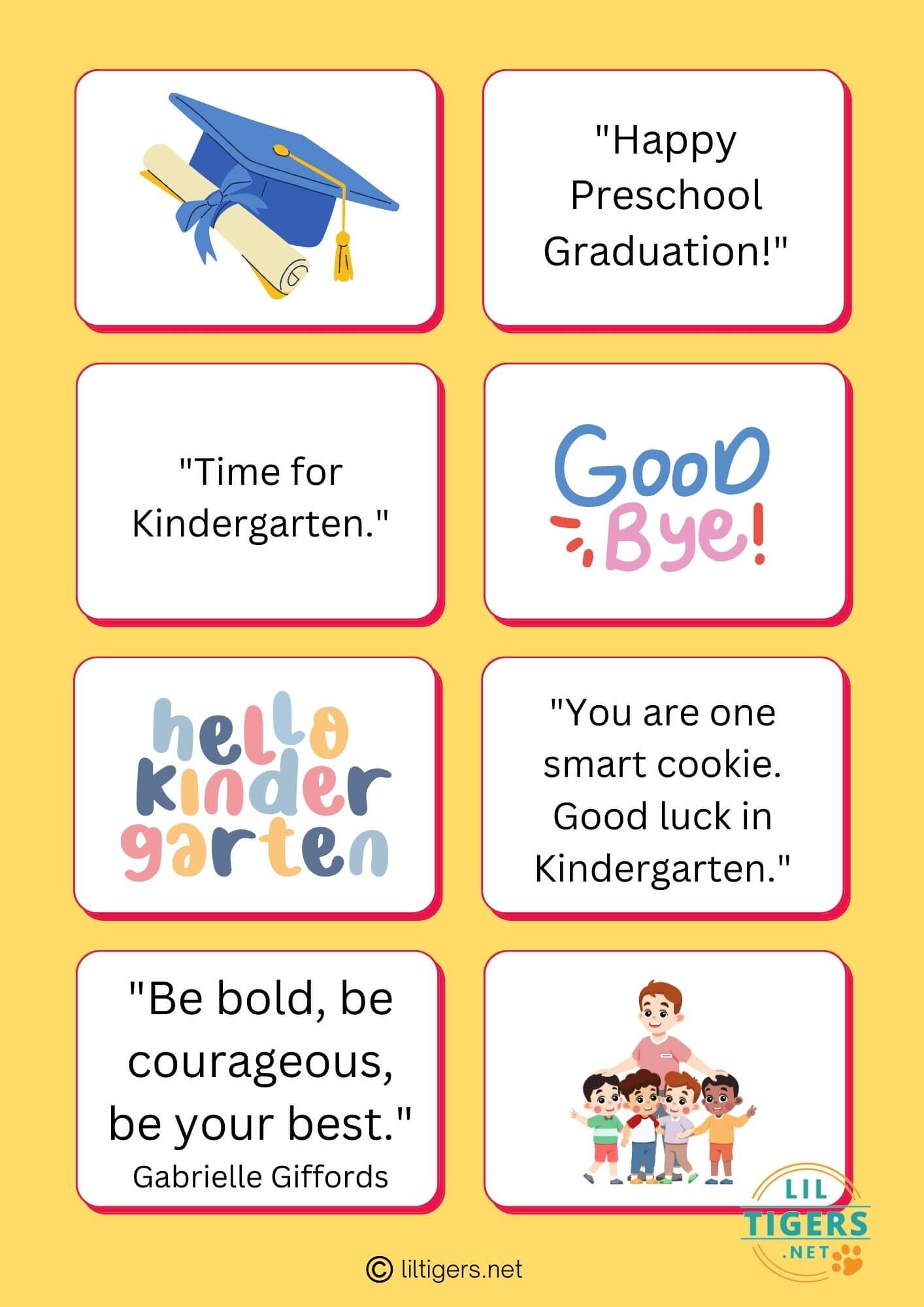 Free Printable Preschool Graduation Quotes