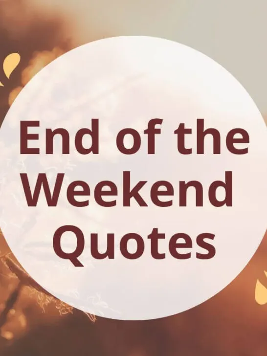fun end of the weekend quotes for kids