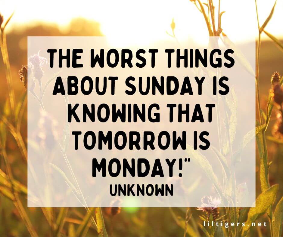 weekend is ending quotes for kids