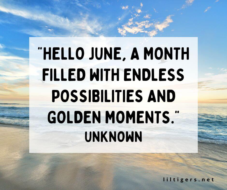 hello june quotes and sayings