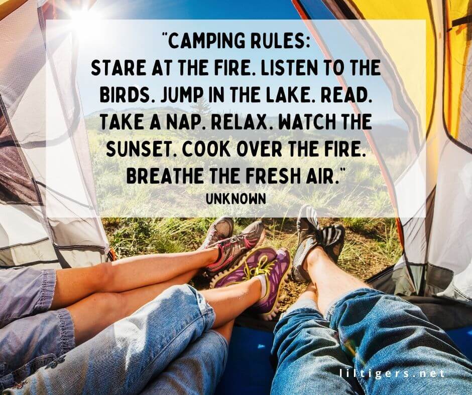 Best Quotes About Camping