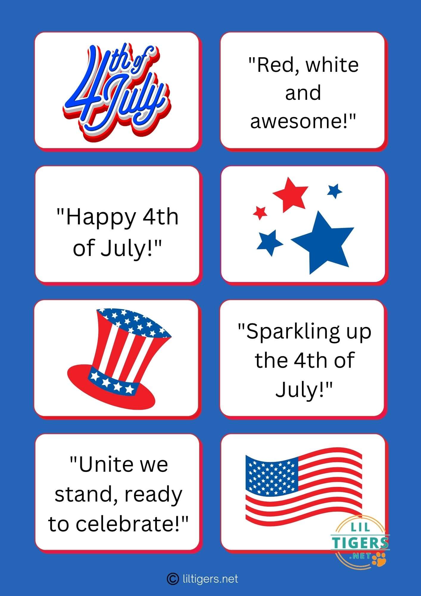 free printable 4th of July quotes for kids