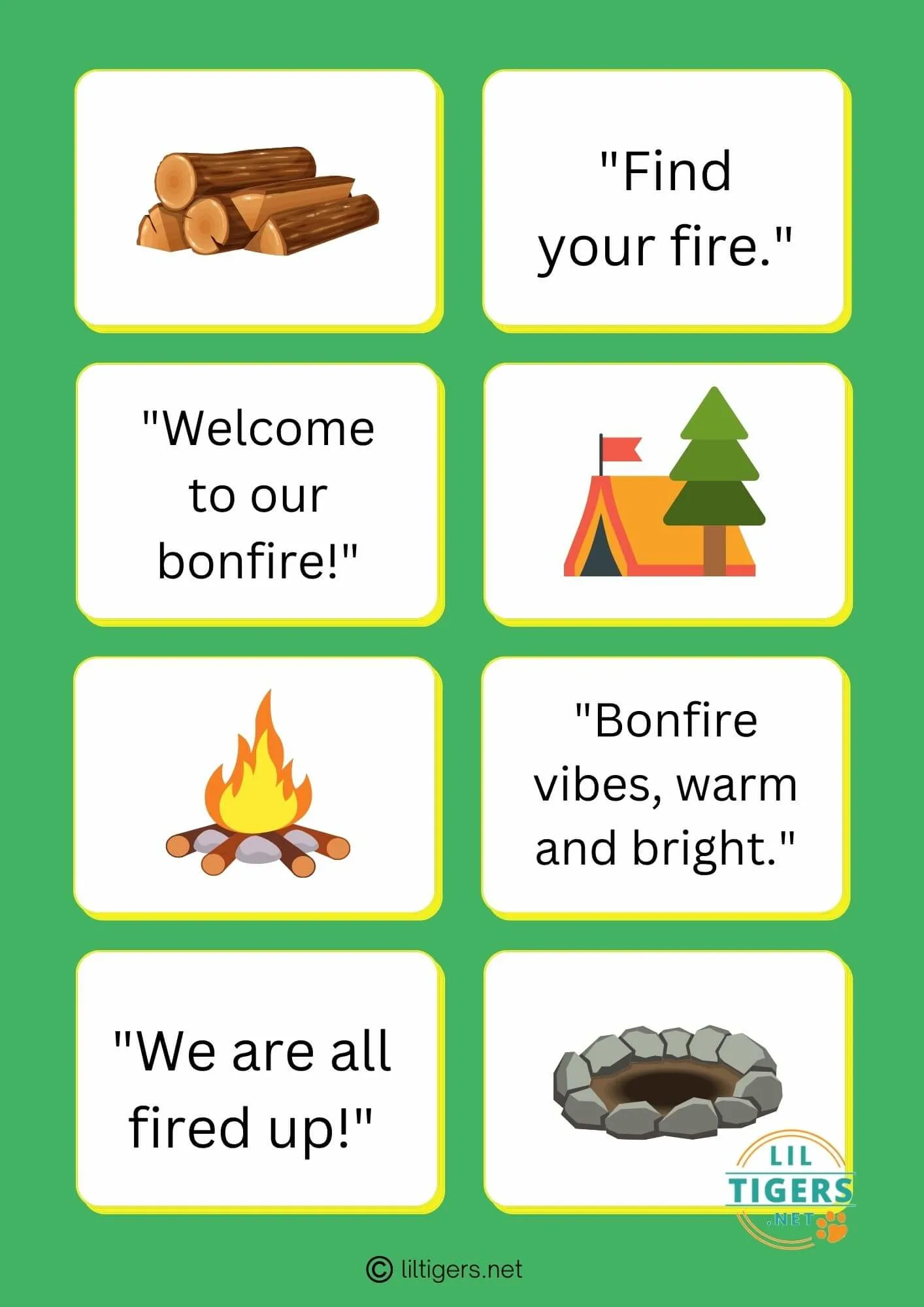 free printable bonfire quotes for kids