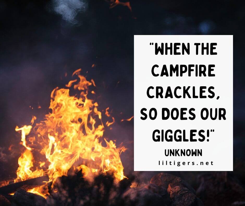 kids campfire captions for instagram