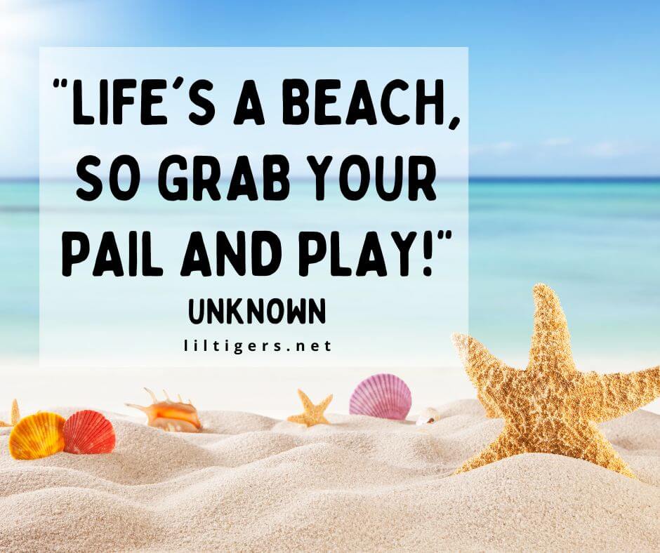 at the Beach Sayings for Kids