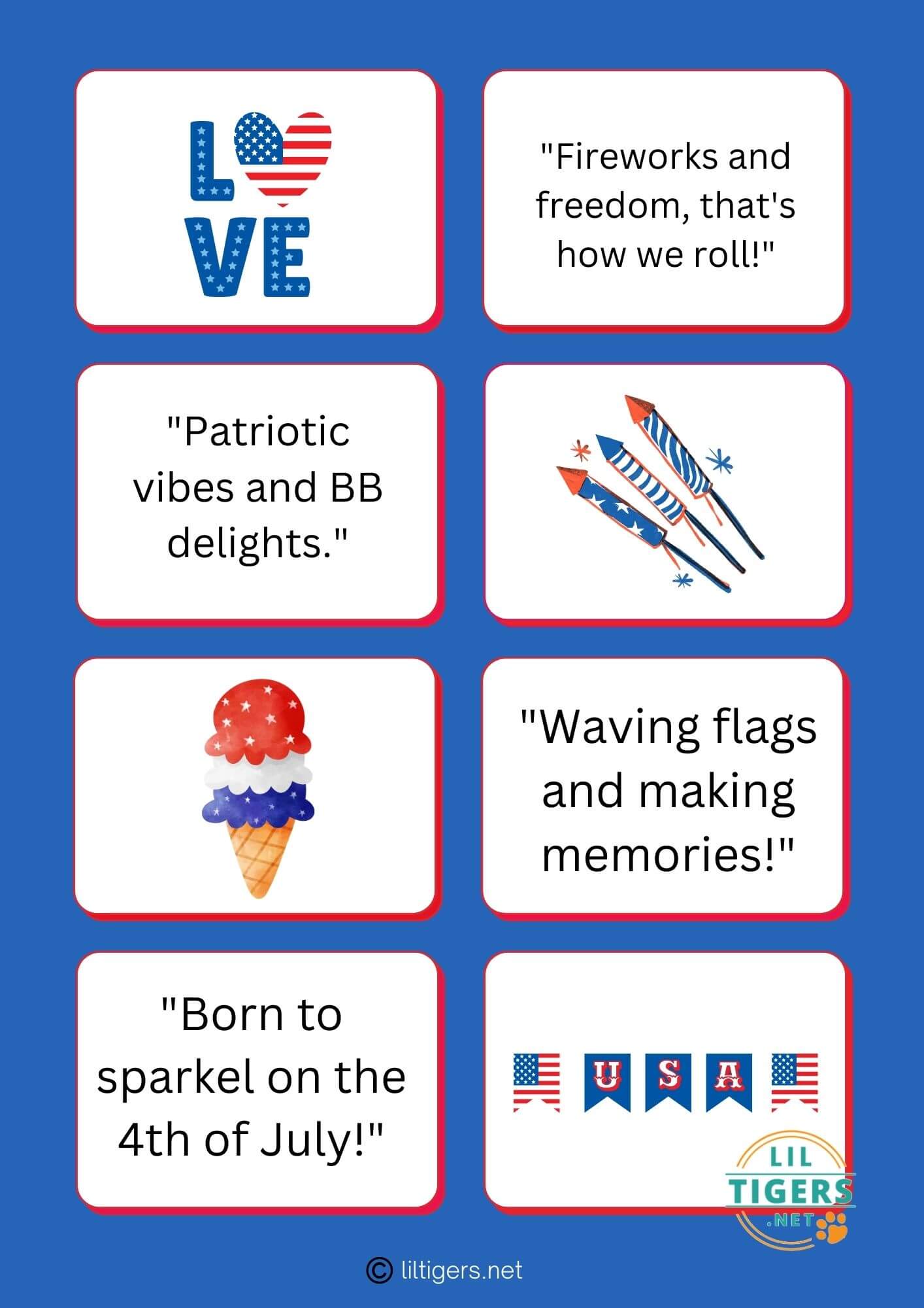 4th of July printables for kids