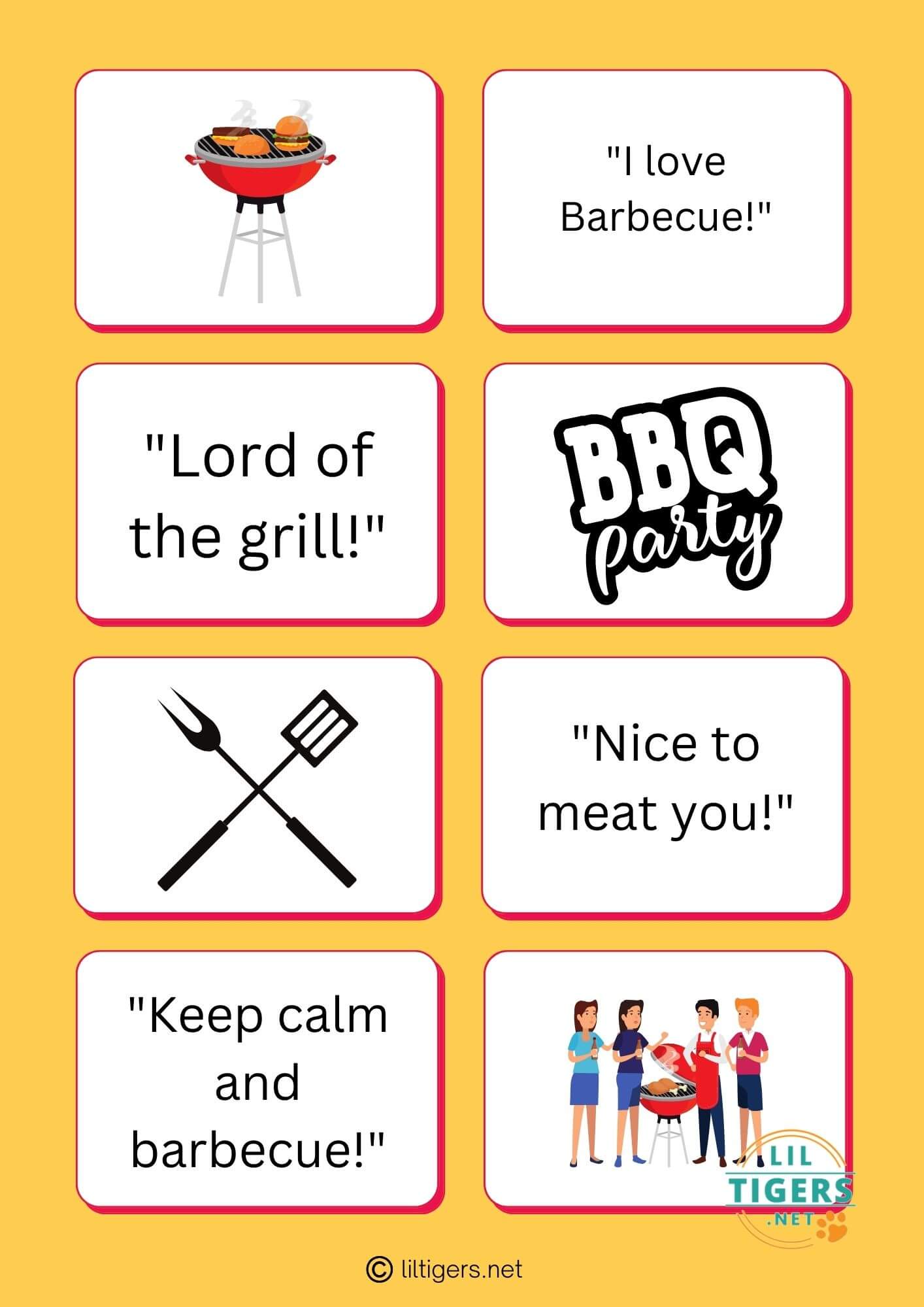 free printable bbq quotes for kids