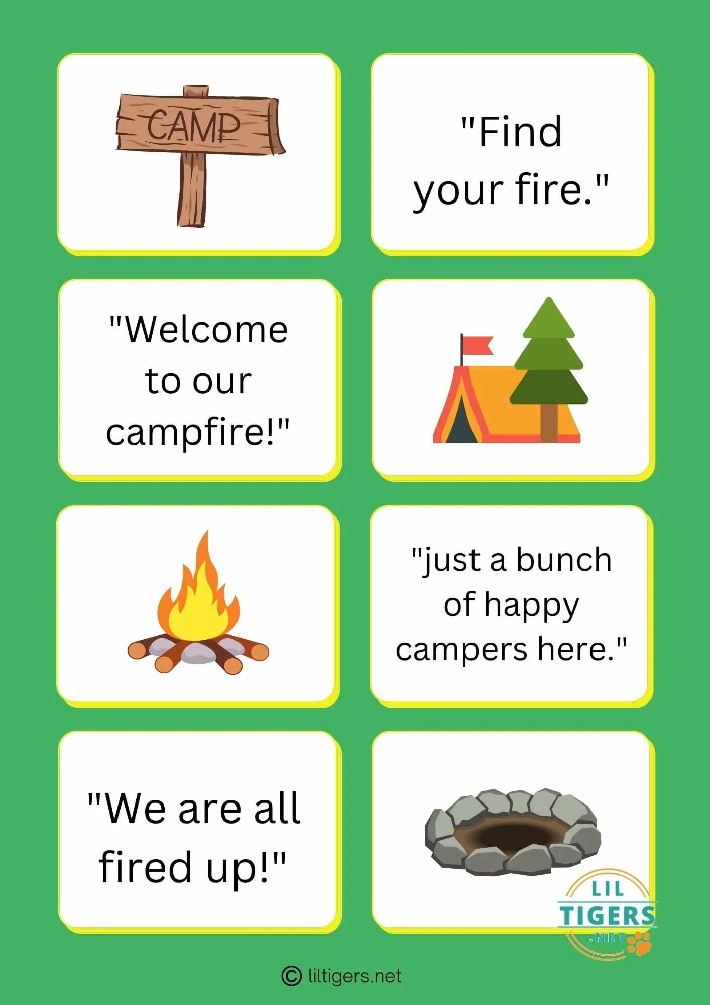 free printable campfire quotes for kids