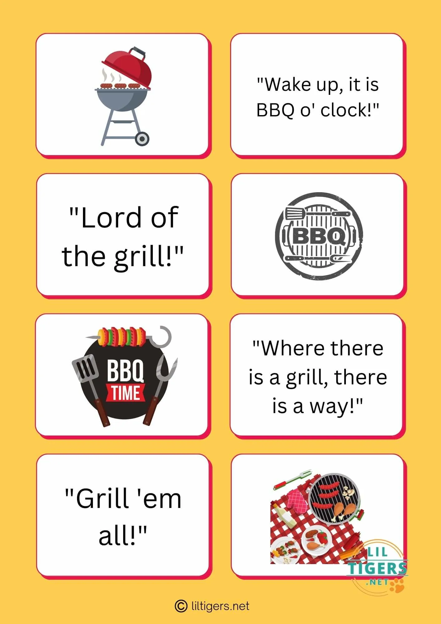 free printable bbq sayings for kids