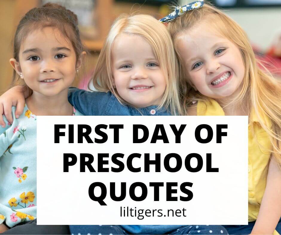 first day of preschool quotes for kids