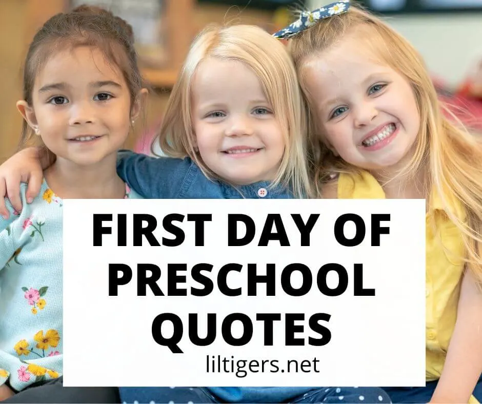 first day of preschool quotes for kids