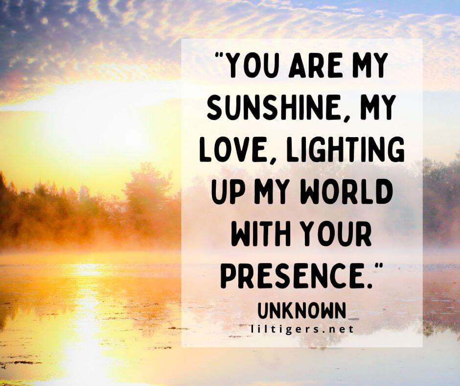 Sunshine Love Quotes