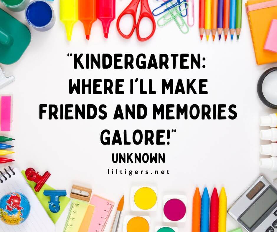 Quotes about the First Day of Kindergarten