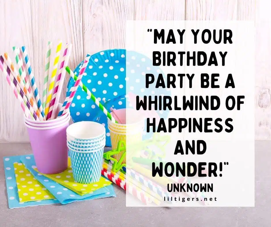 kids party wishes