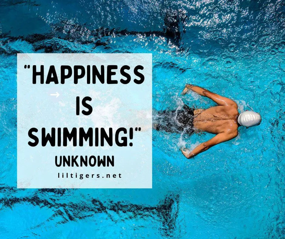 I love swimming quotes