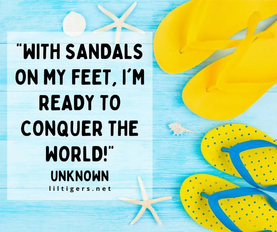 sandals sayings for kids