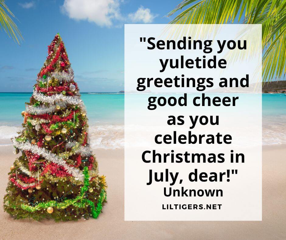 Christmas in July quotes and sayings