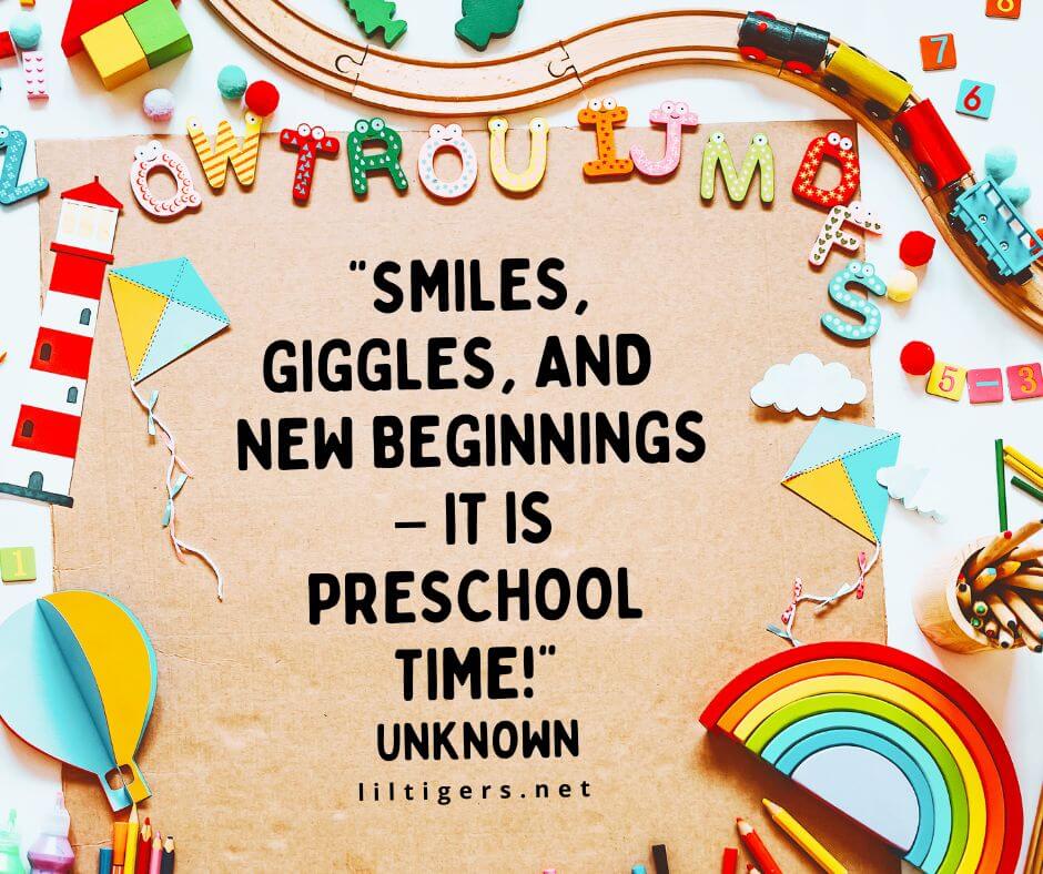 Quotes about the First Day of Preschool