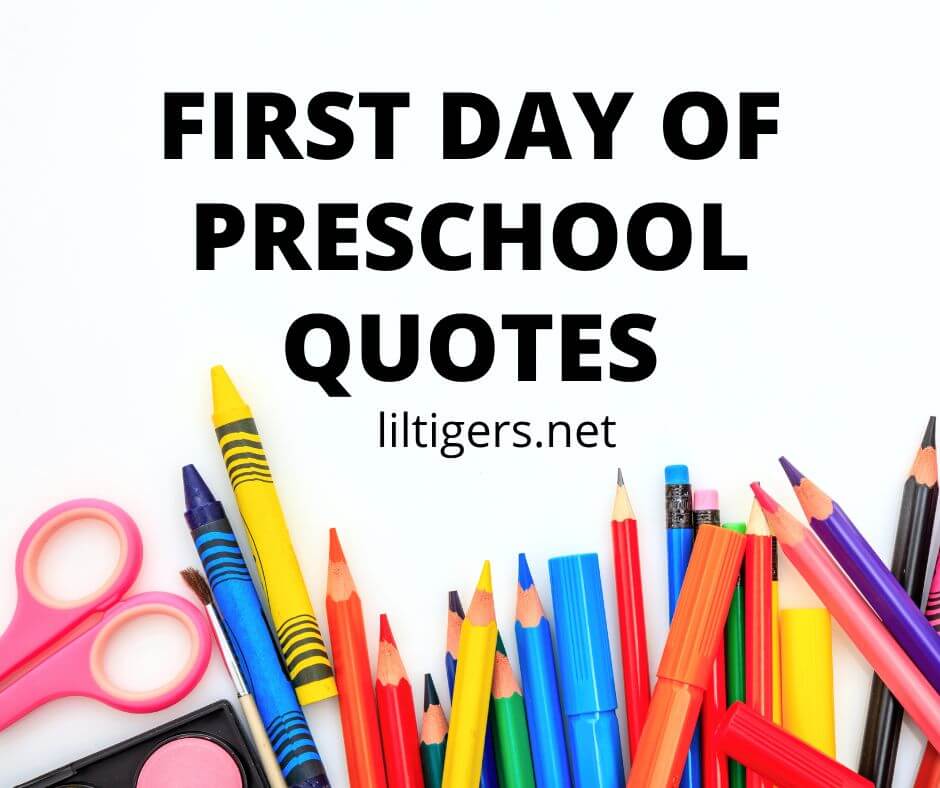 first day of preschool quotes