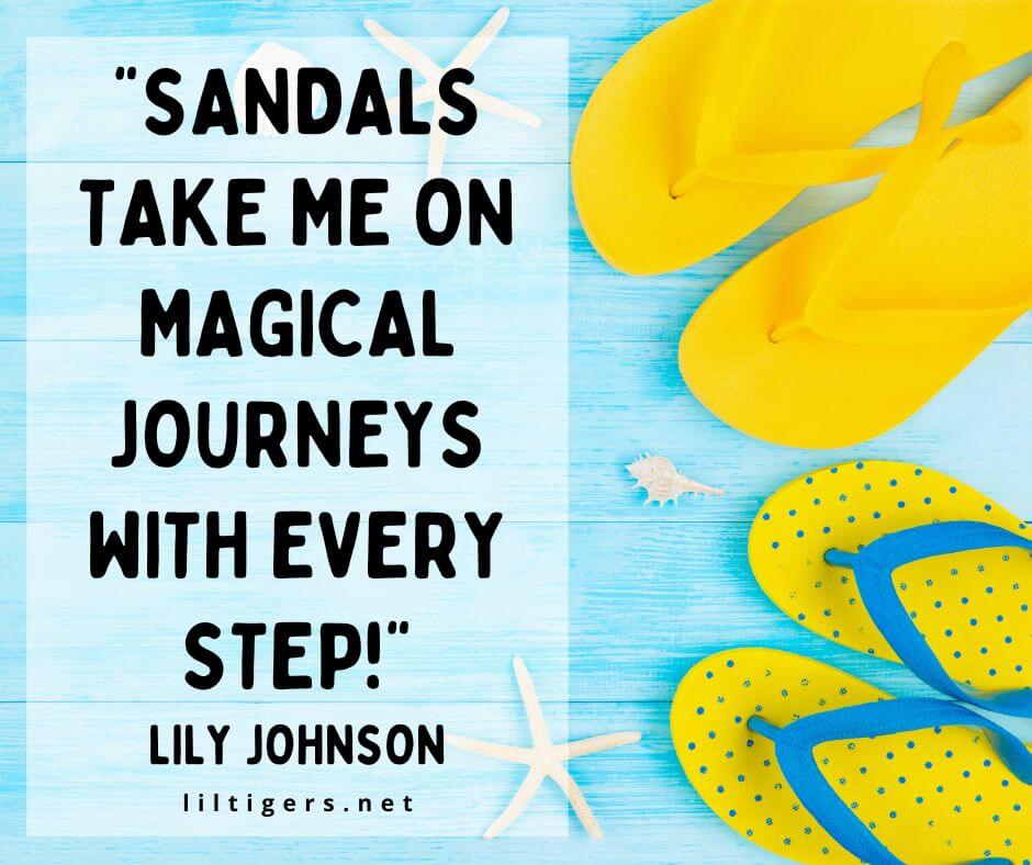 kids sayings about sandals