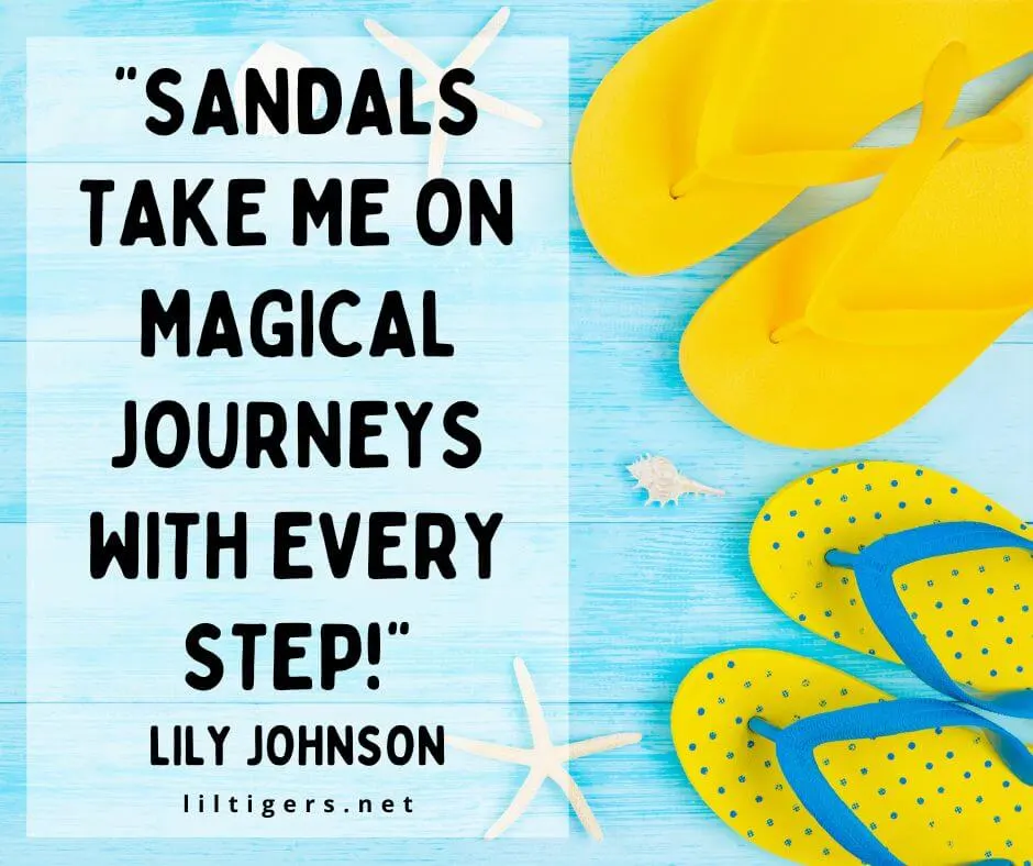 kids sayings about sandals