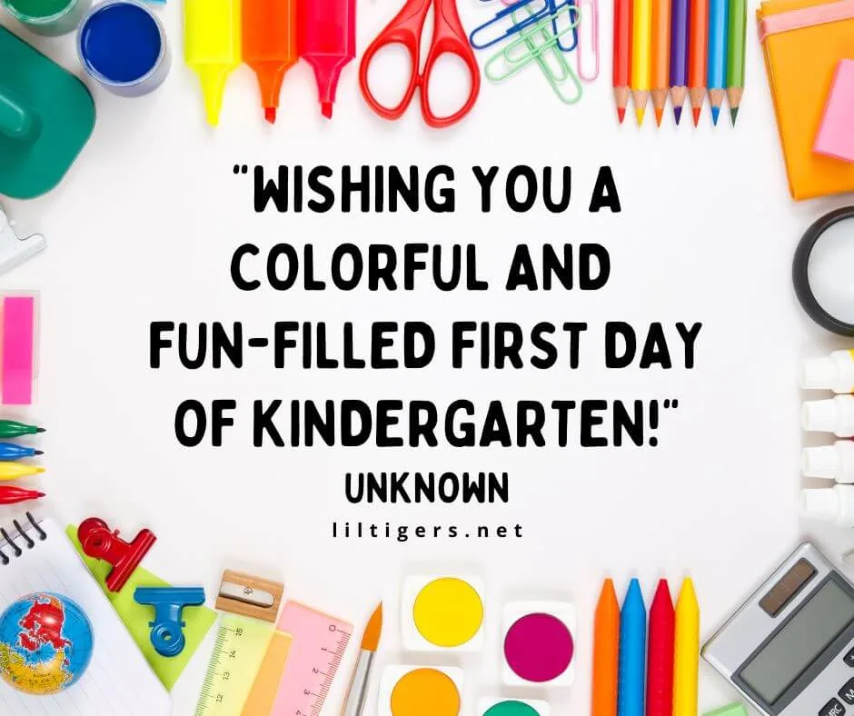 First Day of Kindergarten Wishes