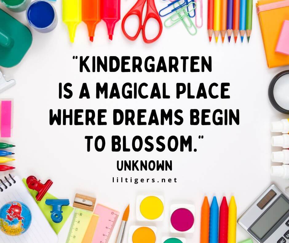 First Day of Kindergarten Quotes for Students