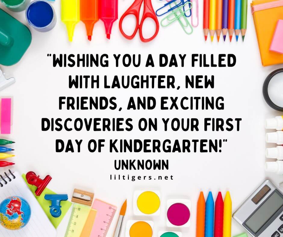 Happy First Day of Kindergarten Messages