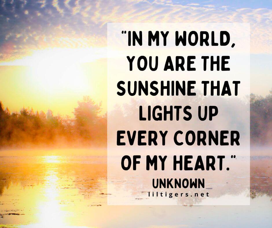 You are my Sunshine Quotes for Kids
