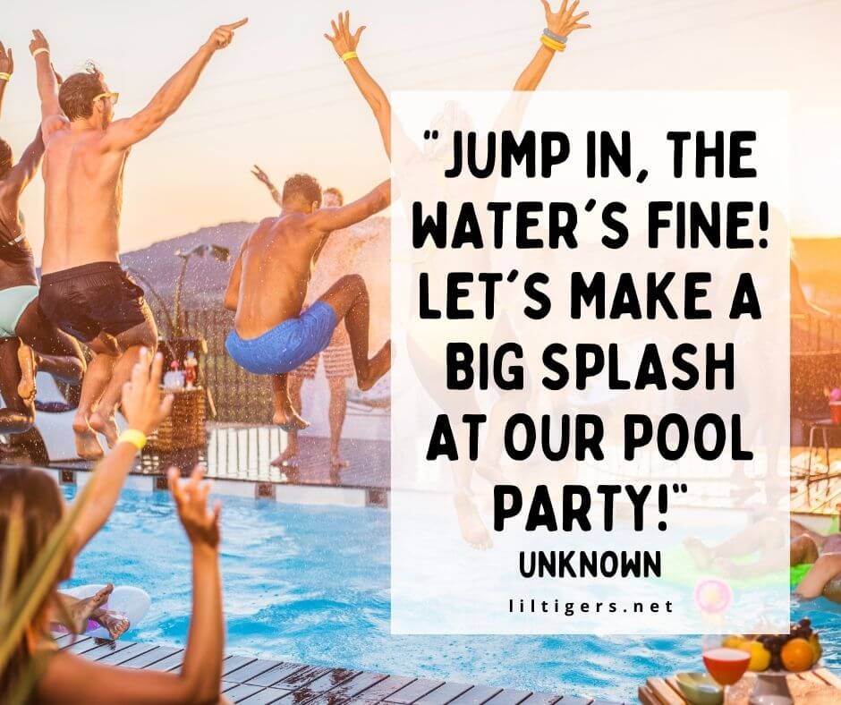 summer Pool Party Quotes for Kids
