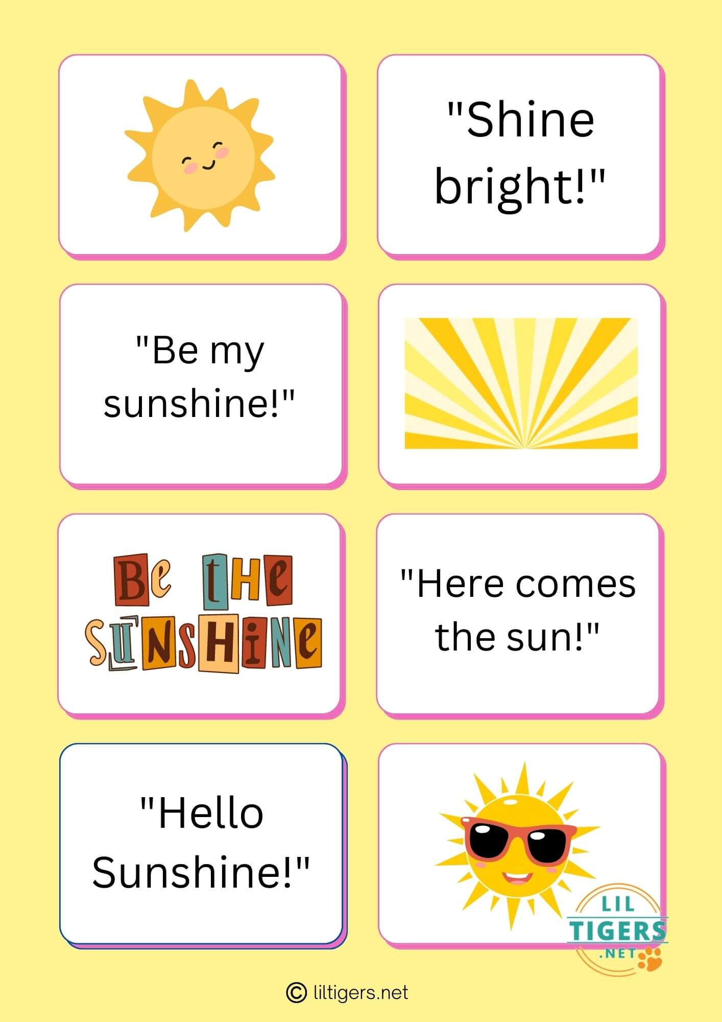 sunshine quotes for kids