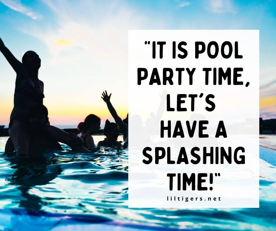 pool party sayings for kids