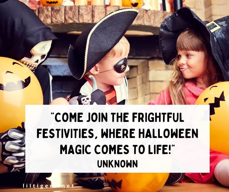 Halloween Party Quotes for Kids