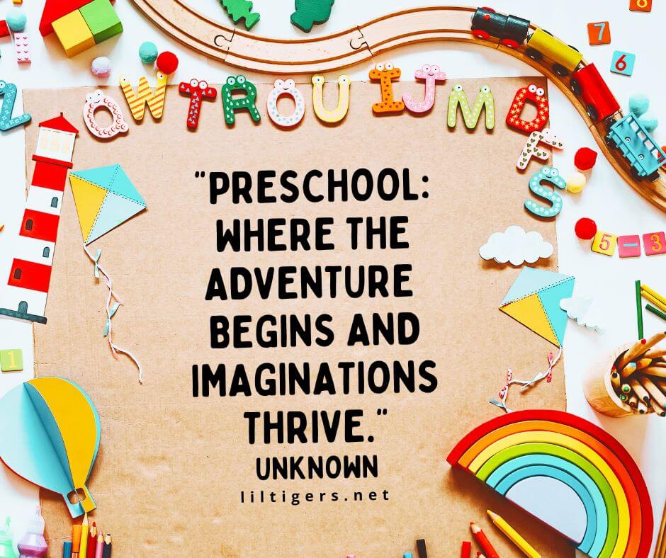 1st Day of Preschool Quotes