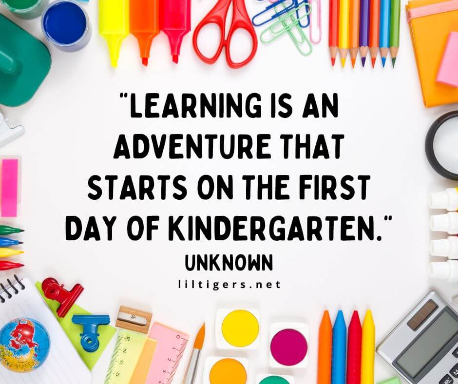 First Day of Kindergarten Quotes Short